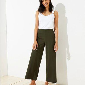 Loft high rise wide-leg crop Khakis